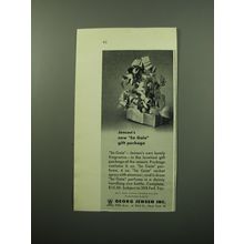 1950 Georg Jensen So Gaie Perfume Ad - Jensen's new So Gaie gift package