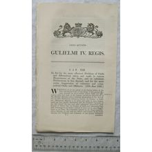 1835 Act of Parliament: abolition of Oaths & Affirmations Departments of State