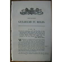 1834 Act of Parliament: Tower Hill - Upper East Smithfield