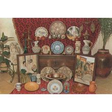 Antonio Castaner Spanish Antique Shop Advertising Postcard