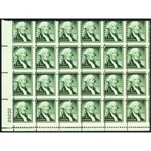 1031, MNH 1¢ Two Way Perf Shift PB Freaky Error In Block of 28 - Stuart Katz