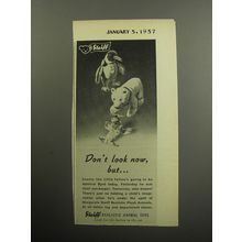 1957 Steiff Animal Toys Advertisement - Penguin, Polar Bear, Seal - Don't look