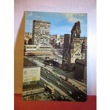 EUROPE CENTER, BERLIN CITY, GERMANY used postcard 1973 Postmark #
