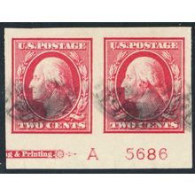 384, Used 2¢ Superb GEM With PL# * Stuart Katz