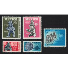 Mexico Olympic Games Museum pieces 5v 1965 MNH SG#1101-1105