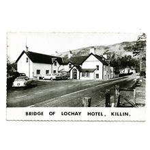 Postcard Scotland Perthshire Killin Bridge of Lochay Hotel RPPC unposted 1960s ?
