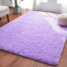 Softlife Light Purple Area Rug for Bedroom, Fluffy Shag Plush Rugs for Living Ro