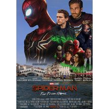 Spider Man Far From Home 25 Poster Canvas Movie Film Print A0 A1 A2 A3 A4 A5 A6