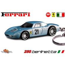 HTF KEYCHAIN BLU FERRARI 250 LE MANS BERLINETTA PININFARINA EURO HW