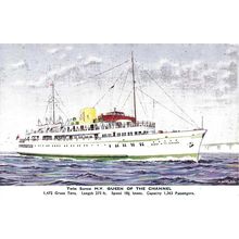 General S.N.Co. MV QUEEN OF THE CHANNEL Art Postcard (J. Salmon SS.16)