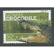 AUS 2006 50c 'DANGEROUS AUSTRALIANS - CROCODILE ' FINE USED (EBID34-541)