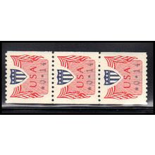 CVP31 14c Shield Very Fine MNH Dry Gum Strip of 3 PA5171