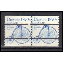 1901a 5.9c Bicycle Fine MNH Dry Gum CNP Left 4 Line Gap PA0390