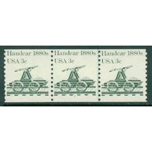 1898v 3c Handcar Fine MNH Dry Gum PNC 1/3 A02036