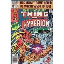 MARVEL TWO - IN - ONE # 67 THE THING and HYPERION