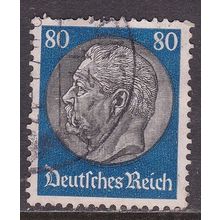 Germany 1936 President Von Hindenburg 80pf Fine Used SG 508b VGC