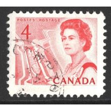 CANADA 1967 - QUEEN ELIZABETH II DEFINITIVE - 4c USED (G7)
