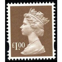 U3082 £1 Sepia MPIL M15L LITHO CARTOR Ex DY14 ~ UNMOUNTED MINT .