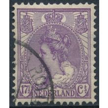 Queen Wilhelmina: 17½c - Netherlands 1906 - FH - MiNr 68