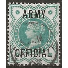 1900 O42 1/2d Blue-Green Army Official Fine Used ..