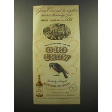 1947 Old Crow Bourbon Ad - First Iron Horse