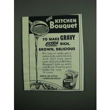 1951 Kitchen Bouquet Ad - Extra Rich, Brown
