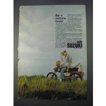 1966 Suzuki Motorcycle Ad - Be A Nature Lover