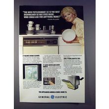 1978 G.E. Potscrubber III Diswasher Ad, Debbie Reynolds
