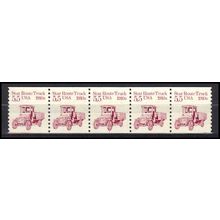 2125 5.5c Star Route Truck Very Fine MNH Dry Gum PNC 1/5 X0436