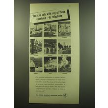 1949 Bell Telephone Ad - You can talk with any of these countries - by telephone