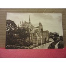 CHURCH OF ST. PHILIP NERI, ARUNDEL, Sussex used antique postcard F Frith 1924 =