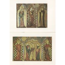 Thornham Parva Church Suffolk St Peter John Mural 2x Postcard s