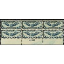 C24, Mint VF NH 30¢ (Gum skips) Plate Block of Six CV $110 * Stuart Katz
