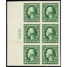481, Mint Superb NH 1¢ Plate Block of Six * Stuart Katz