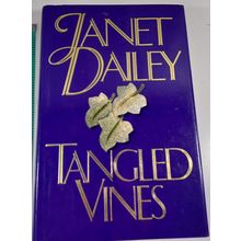 Tangled vines by Janet Dailey vintage hardcover/dust jacket 1st 1992 autographed