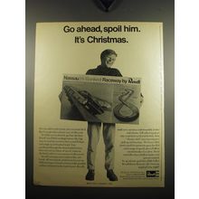 1969 Revell Nassau Hi-Banked Raceway Ad - Go ahead, spoil him. It's Christmas