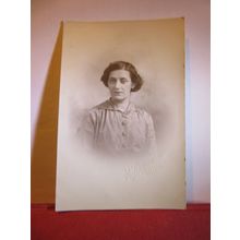 YOUNG LADY antique portrait photograph postcard by H. Livermore, Halifax #