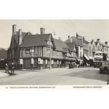 The Old Crown Inn Deritend Birmingham 1937 Rare Photo Postcard