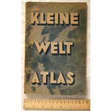 1940 Der kleine Weltatlas - Mit 33 farbigen Haupt- und 147 Nebenkarten
