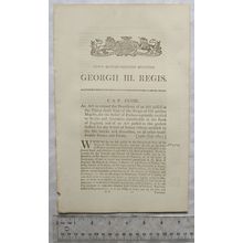 1812 Act of Parliament: Bank of England Relief Infant Suitors Stocks & Annuties