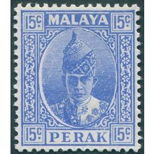 Perak 1941 15c bright ultramarine SG114 unused