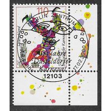 GER 2000 110pf 'DUSSELDORF CARNIVAL' (CORNER MARGIN) FINE USED (EBID59-429)