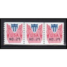 CVP33 29c Shield Very Fine MNH Strip of 3 PA5321