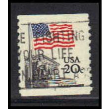 Used 1895 20c U.S. Flag Very Fine CNS 1 PA5456