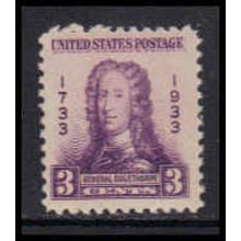 726 3c General Oglethorpe Fine MNH K4674
