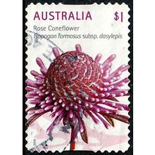 Australia 2015 Wildflowers $1.00 Used Stamp Rose Coneflower ,