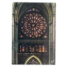 CHALONS-EN-CHAMPAGNE cathedral France.. used vintage postcard 1986 postmark =