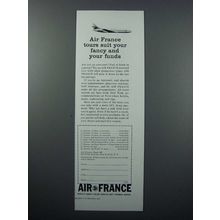 1959 Air France Ad - Suit Your Fancy and Funds