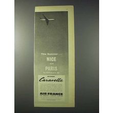 1959 Air France Airline Ad - Nice and Paris By Jet