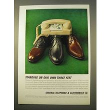 1963 GTE Telephone Ad - Standing On Our Own Feet